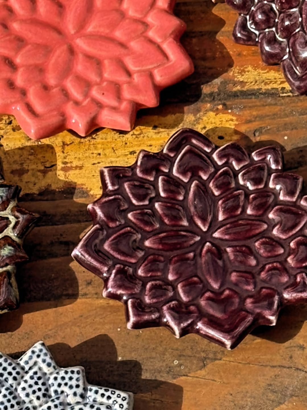 Flower trinket dishes
